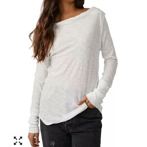 We The Free Off-White Long Sleeve Tee